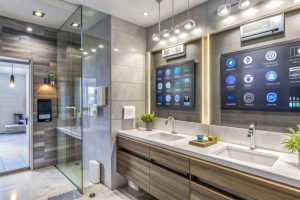 Smart lighting control system in commercial building